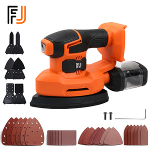 Sander de précision sans fil 20V, 13000 tr/min, sander électrique de type souris avec collecteur de poussière, 6 accessoires, 24 papiers abrasifs pour les espaces restreints - Product Image 1