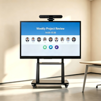 Tableau blanc interactif intelligent à écran tactile abordable de 75 pouces pour l'école, le bureau et les conférences éducatives, vente en gros
