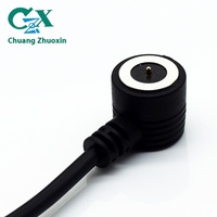 Cable de Carga Magnético USB de 2 Pines, Conector de Adsorción Pogopin con Luz LED para Vaso Inteligente, Clasificación IP55, Compatible con UHF