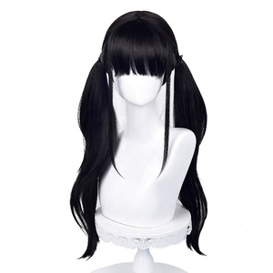 Vente en gros Lycoris Recoil Inoue Takina perruque Cosplay 70cm de Long noir synthétique Anime cheveux Peluca perruque résistante à la chaleur - Product Image 5