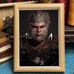 En gros Personnalisé Noir Mythe Singe Roi Affiches Jeu Mur Art Toile Peinture Pour Garçons Chambre Salon Décor - Product Image 2
