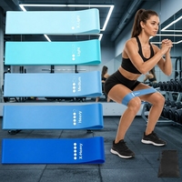 Bandas de Resistencia de Látex para Fitness, Bandas de Látex para Ejercicio, Juego de Bandas de Resistencia de Látex para Yoga y Gimnasio, Venta al Por Mayor OEM