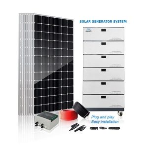 Système d'énergie solaire domestique complet 10 kW avec contrôleur MPPT, batteries empilables, hybride tout-en-un - Product Image 1