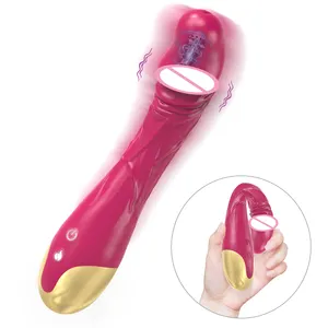 阴蒂g点振动器，带10种振动模式的防水假阳具阴蒂刺激器，女性柔软灵活的性玩具