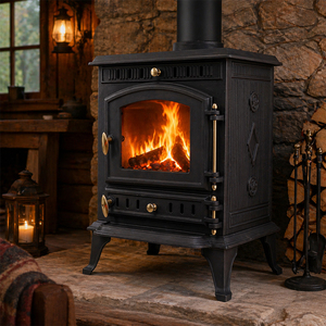 Grande Cheminée Moderne en Verre et Fonte, <span class=keywords><strong>Poêle</strong></span> <span class=keywords><strong>à</strong></span> <span class=keywords><strong>Bois</strong></span> Antique en Fonte, <span class=keywords><strong>Poêle</strong></span> <span class=keywords><strong>à</strong></span> <span class=keywords><strong>Bois</strong></span> Moderne - Product Image 1