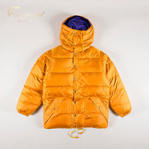 Chaqueta Acolchada Personalizada con Capucha, Chaqueta de Plumón de Ganso de Lujo para Hombre - Product Image 1