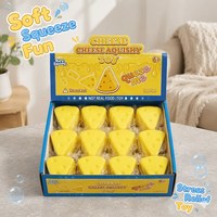 Jouet Squishy en PU en forme de fromage, à remontée lente, anti-stress, à presser, pour enfants et adultes