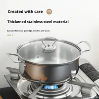Ensemble de casseroles électriques multifonctionnelles de style coréen en acier inoxydable de la série 400, 5 pièces, compatibles induction, avec couvercle en verre