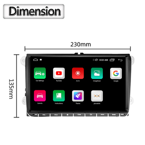 9 inch 8163/8227l VW xe Đài phát thanh xe màn hình không dây Carplay/Android tự động đổ màn hình được xây dựng trong EQ <span class=keywords><strong>Google</strong></span> bản đồ - Product Image 4