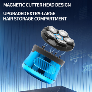 Afeitadora Eléctrica <span class=keywords><strong>KEMEI</strong></span> Km-567, Resistente al Agua, 6D, para Uso Doméstico, para Hombres con Calvicie, Cuchilla Magnética, Recargable por USB-C - Product Image 4