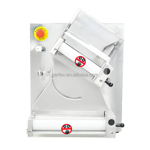 Rouleau électrique résistant de <span class=keywords><strong>pizza</strong></span>/pâtes d'acier inoxydable de machine de laminoir de pâte commerciale, épaisseur réglable, boulangerie - Product Image 3