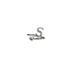 Fashion <b>Rings</b> 316L Stainless Steel PVD Gold Plating Heart Design Adjustable Size For Women And Girls - Product Image 1