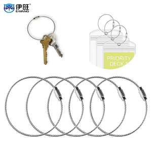 พวงกุญแจลวดสแตนเลสแบบหนาพิเศษ ป้องกันสนิม สีเงิน สำหรับใช้ในชีวิตประจำวัน - Product Image 1