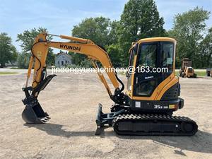 Mini-excavatrice de 3,5 tonnes, excavatrice d'occasion Hyundai R35z-9, matériel de terrassement, machine de construction à vendre - Product Image 2