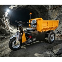 Mini-dumper électrique pour l'exploitation minière, tricycle minier, machinerie minière artisanale du Pérou, mini-dumper électrique pour tunnel minier