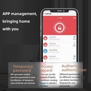 G806 cửa thông minh Khóa vân tay IC thẻ mật khẩu điện thoại thông minh App intelligennt sản xuất căn hộ khách sạn Home khóa - Product Image 4