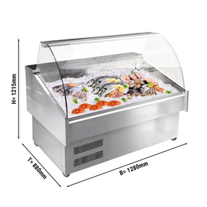 Nhà Máy bán hàng trực tiếp frigobar giới thiệu kính hiển thị cá hiển thị trường hợp - Product Image 4