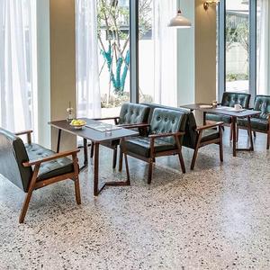 Sedia <span class=keywords><strong>da</strong></span> pranzo ristorante di lusso leggero combinazione stand divano negoziato taverna in legno massello sedia per il tempo libero mensa Bar caffetteria sedia - Product Image 1