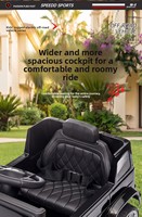 Véhicule tout-terrain électrique pour enfants, deux places, voiture télécommandée, véhicule électrique à roulettes pour garçons et filles avec certification CE EN71