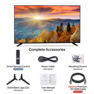 Meilleur téléviseur intelligent LCD sans cadre de <span class=keywords><strong>55</strong></span> <span class=keywords><strong>pouces</strong></span> pour usage familial, WiFi et Bluetooth, Android 15, HDTV 4K UHD, prix raisonnable pour les grossistes - Product Image 3