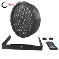Vente chaude led par light 54X1W rgbw par can avec boîtier en plastique pour dj club home party