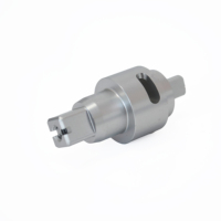 Pièces d'automatisation personnalisées en aluminium usiné CNC de précision : arbre de transmission, tête de serrage fendue, arbre de broche rotatif mécanique