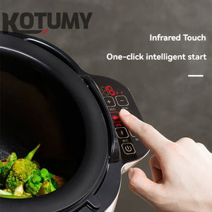 6L Professionelle Gebratener-Reis-Kochmaschine Automatische Intelligente Koch-Wok-Maschine Antihaftbeschichteter Lebensmittel-Rührbratentopf - Product Image 4