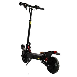 Scooter elétrico de longo alcance para motocicleta, scooter elétrica dobrável rápida para adultos, 1200w, 2400w, UE, EUA, Pneu gordo