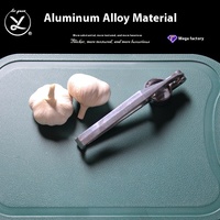 Groothandel A&J J12091 Duurzame Aluminiumlegering Handmatige Knoflookpers & -knijper met Roestvrijstalen Lemmet Metaal Keuken Gebruik