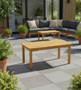 Table de jardin pliable en teck, d'origine durable, offrant robustesse, beauté et performance à long terme pour une détente élégante en plein air - Product Image 6
