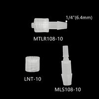 Connecteurs Luer en plastique polypropylène 6mm montage sur panneau raccords de cloison Luer Lock mâle anneau de verrouillage rotatif ensembles de vannes de Tube OEM