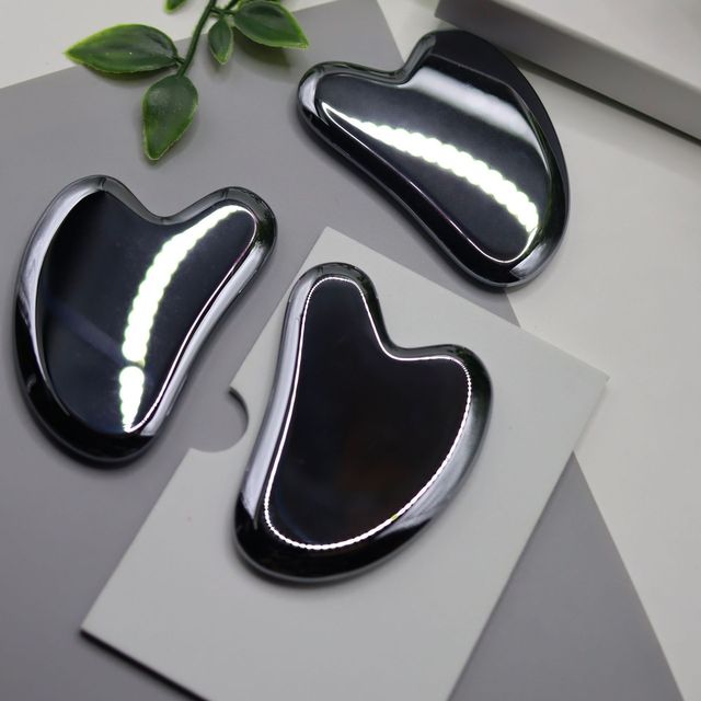 Private Label Terahertz Energy Gua Sha Board Plug-In Musical Function for Beauty Spa Facial Body Sculpting Relaxation