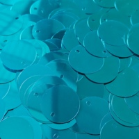 Paillettes Turquoise Métalliques SHENYUE SEQUIN GRS&OEKO - Paillettes Rondes à un Trou pour la Couture de Vêtements, la Broderie et les Projets DIY