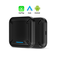 Fuallwin Car Smart Box Adaptador inalámbrico Android Auto Carplay con SIM TF Ai Box Conecta Apple y Android Phone