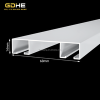 Rail de rideau double en alliage d'aluminium de haute qualité, monté au plafond, silencieux, avec accessoires pour rideaux à plis en S