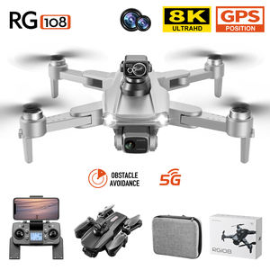 Dron con Cámara Flyxinsim 4K Profesional con GPS 2023, Drones para Exteriores para <span class=keywords><strong>Principiantes</strong></span>, Motor sin Escobillas para Drones <span class=keywords><strong>Principiantes</strong></span> Rg108 - Product Image 1