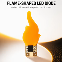 Ampoules LED COB 3V à effet flamme, filament LED 2200K, diode Edison, accessoires de décoration, ampoule de lumière de bougie, bricolage, lettre
