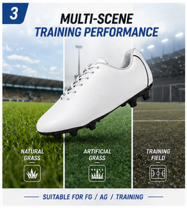Chaussures de football personnalisées, crampons de <span class=keywords><strong>rugby</strong></span>, respirantes, légères, à lacets, antidérapantes, pour hommes et femmes, toutes tailles - Product Image 3