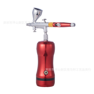Aérographe double action 180S rechargeable, mini pompe à air électrique, pression réglable, peinture par pulvérisation, batterie portable - Product Image 5