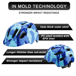 Casco de bicicleta personalizado para niños, moldeado integralmente, certificado CE, luz de ciudad - Product Image 6