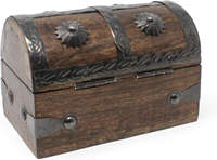 Coffre au trésor multifonctionnel moderne pour enfants en bois, boîte à bijoux rectangulaire-carrée en aluminium, métal, plastique PET, matériau en pin