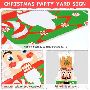 Ornements de Noël en casse-noisettes de grande taille personnalisables, comme marqueurs de jardin en plein air, panneaux de patio, décorations de Noël, emballés dans des boîtes - Product Image 2