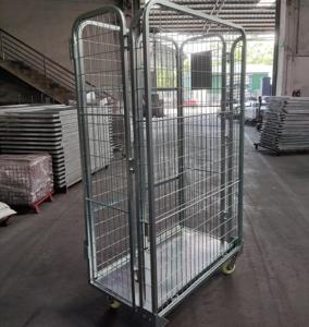 Yougu Robuster, Langlebiger Container-Rollkäfig-Trolley, Rutschfester, Faltbarer Transportkäfig für Logistik - Product Image 5