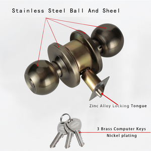 MH587AB set di serrature per porte interne in acciaio inossidabile per la casa a buon mercato per porte d'ingresso in metallo per porte - Product Image 4