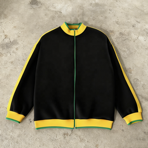 Sudadera <span class=keywords><strong>de</strong></span> invierno personalizada con cuello levantado para entrenamiento <span class=keywords><strong>de</strong></span> béisbol, Jersey a rayas <span class=keywords><strong>de</strong></span> fútbol, <span class=keywords><strong>abrigo</strong></span>, cárdigan con cremallera, chaqueta informal - Product Image 2