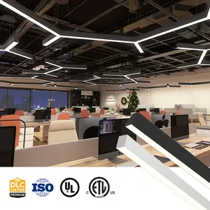 Brandon luce lineare su misura <span class=keywords><strong>in</strong></span> <span class=keywords><strong>alluminio</strong></span> luci di profilo a Led lampadario moderno apparecchio di illuminazione commerciale 100-277V per Hotel - Product Image 1