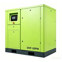 Compresseur d'air à vis à fréquence variable à aimant permanent silencieux et économe en énergie BOYUAN DHF Series DHF-20PM 380V refroidi par air 15KW