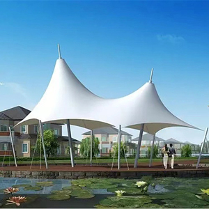 Estructura de Tela Impermeable para Carpas, Lona Recubierta de PVC, Estructura de Película Elástica para Paisajismo - Product Image 2