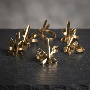 <b>Butterfly</b> Shape Brass Napkin Rings 4.5cm Modern Design Wedding <b>Table</b> Decoration Durable - Product Image 5