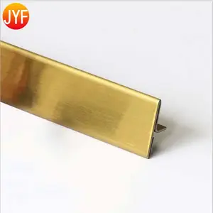 Y221 Whole Sale Sample Free Customized Design Wall Ceiling Corner Protecting 201 Decorative Stainless Steel T Shaped Trim Strips